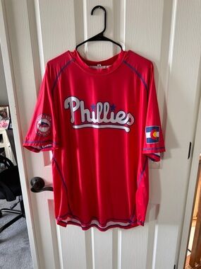 Red Short Sleeve Fan Tee